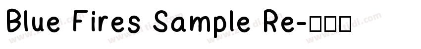 Blue Fires Sample Re字体转换